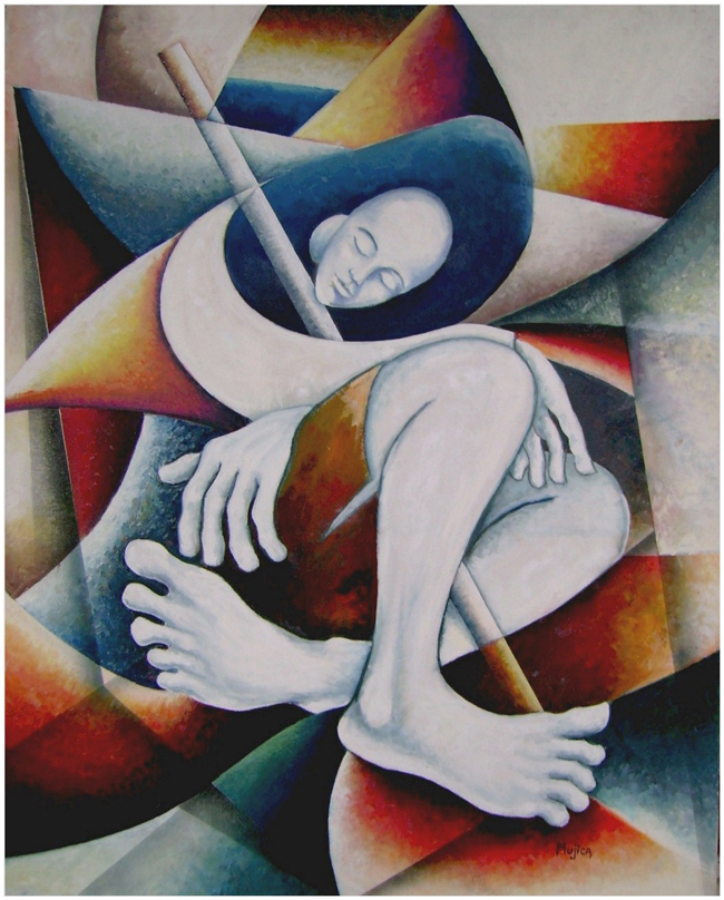 Le Berger Dormi Oil Painting by Andreas Mujica