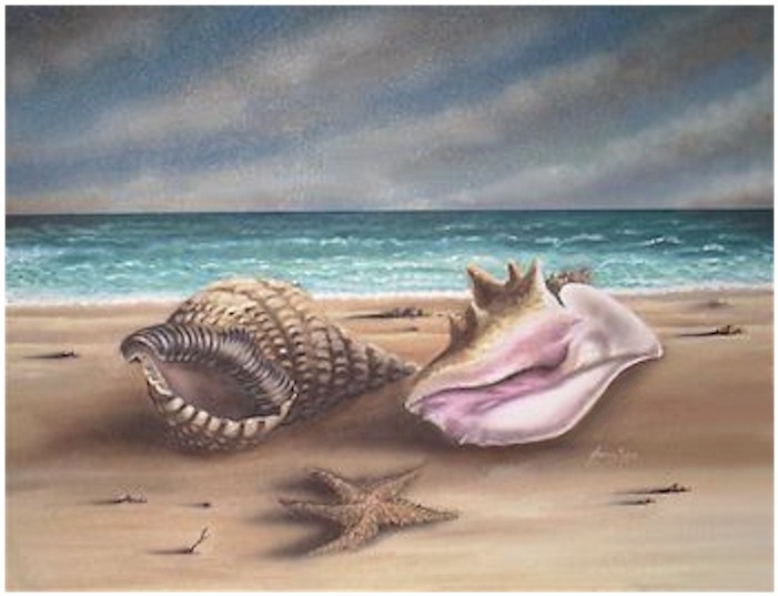 Rendition of Nacre Oil Painting by Andreas Mujica